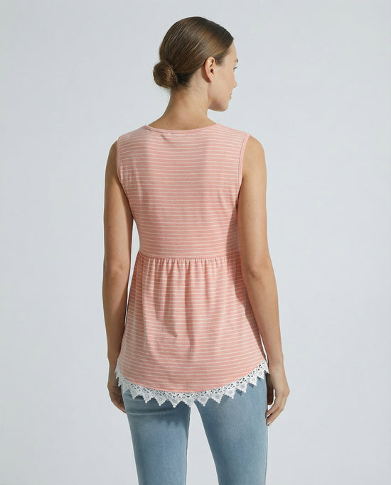 Amelia Lace Trim Tank