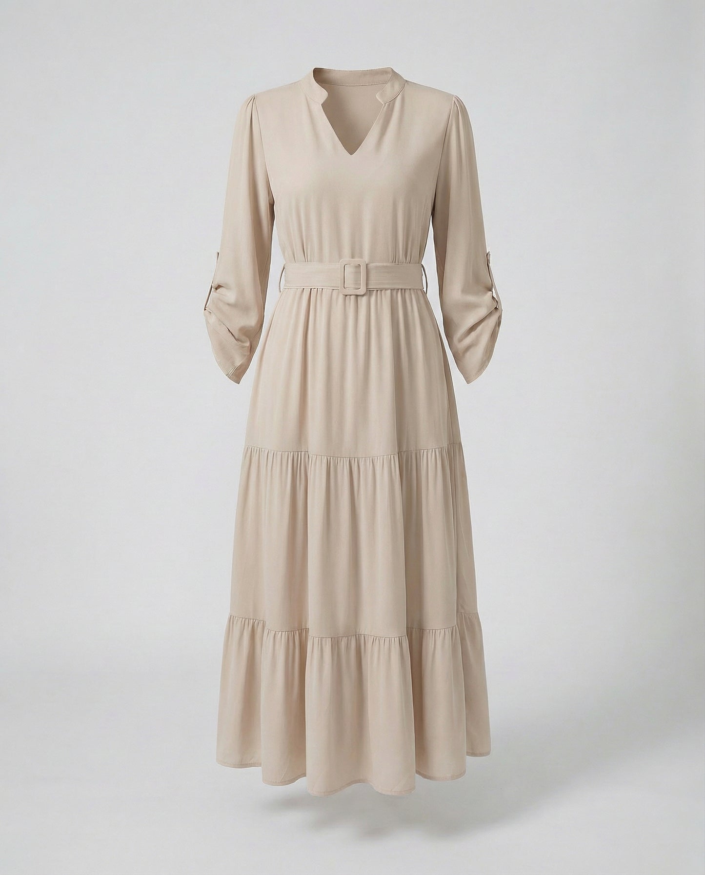 Camille Belted Midi Dress