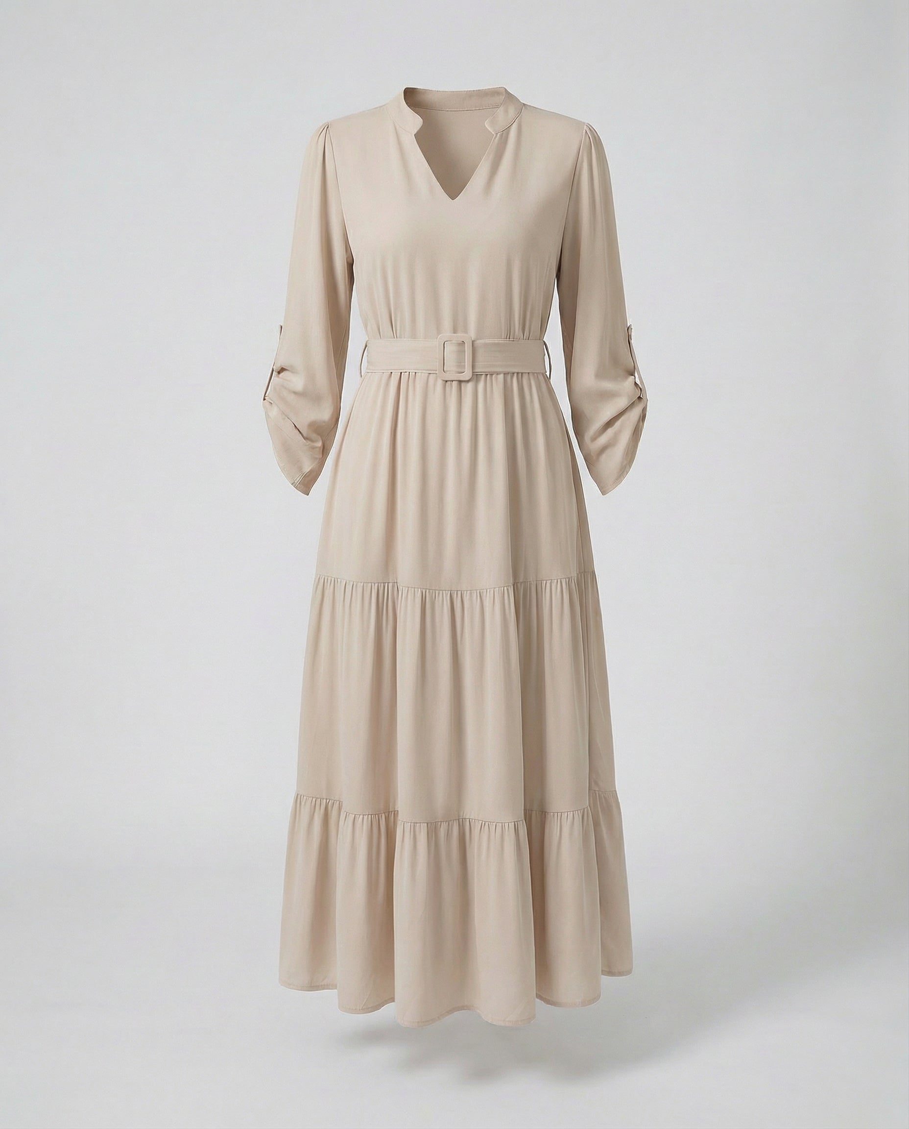 Camille Belted Midi Dress