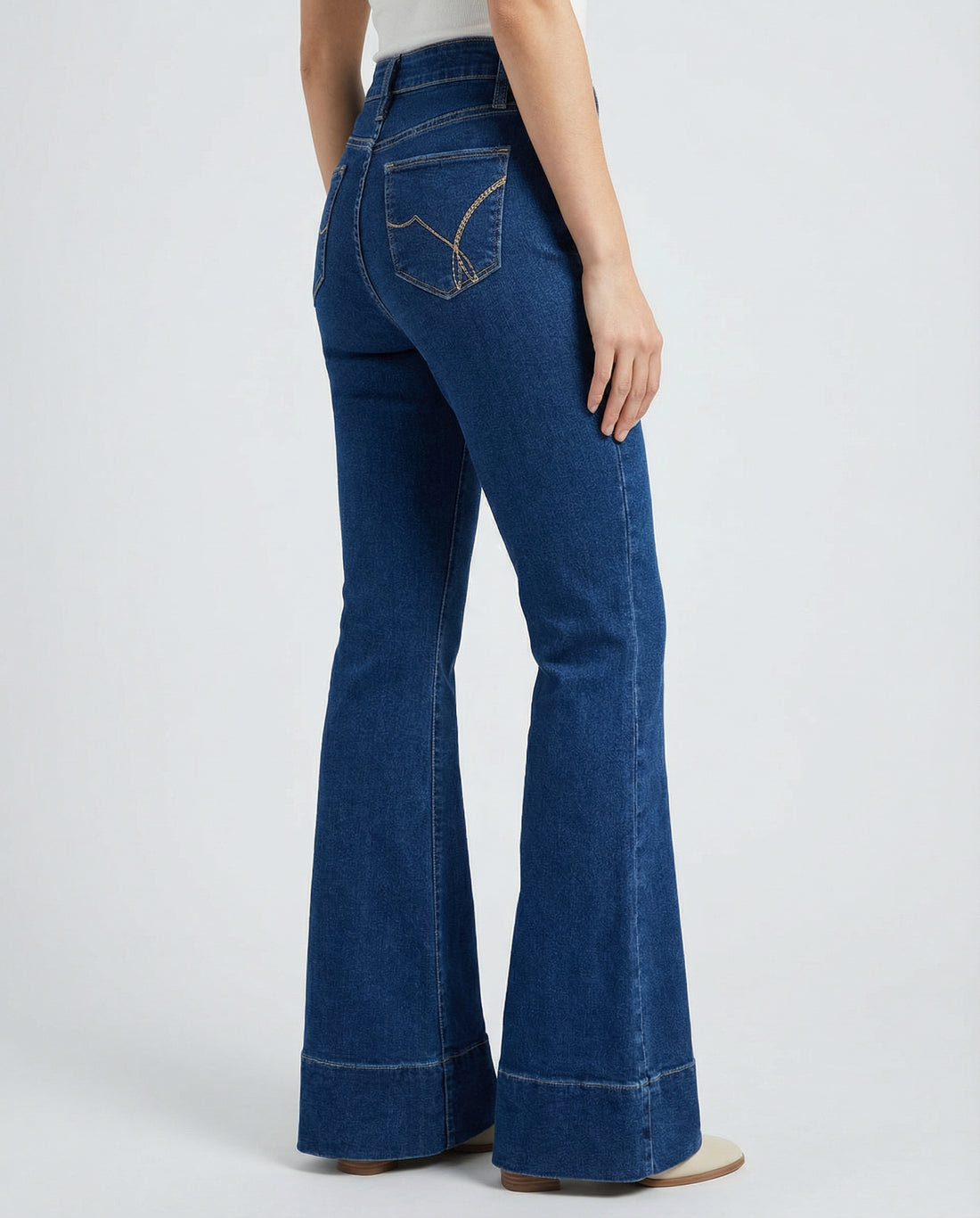 Center Seam Flare Jeans