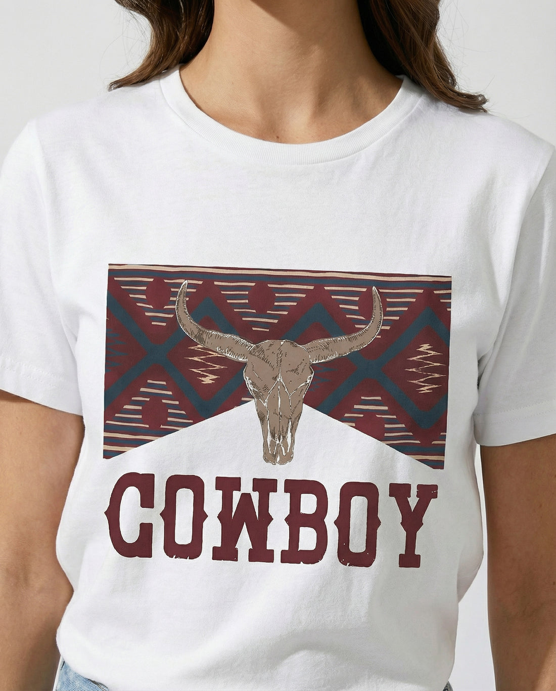 Cowboy Round Neck T-Shirt