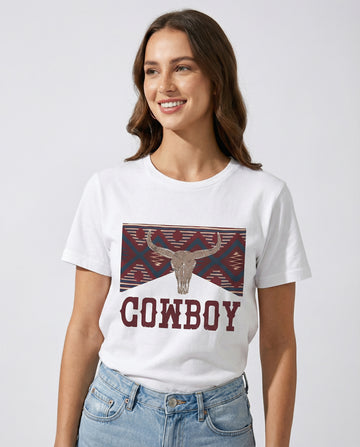 Cowboy Round Neck T-Shirt