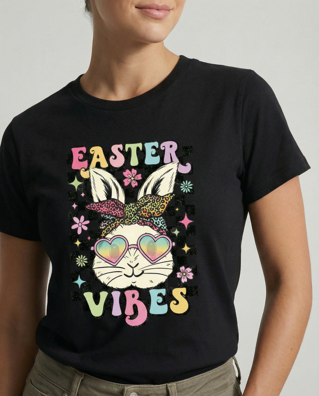 Easter Vibes Round Neck T-Shirt