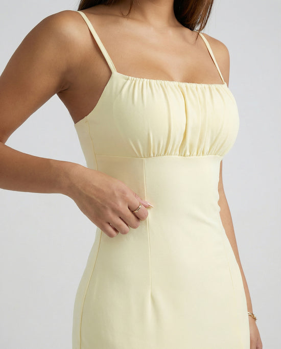 Elara Bloom Slit Dress