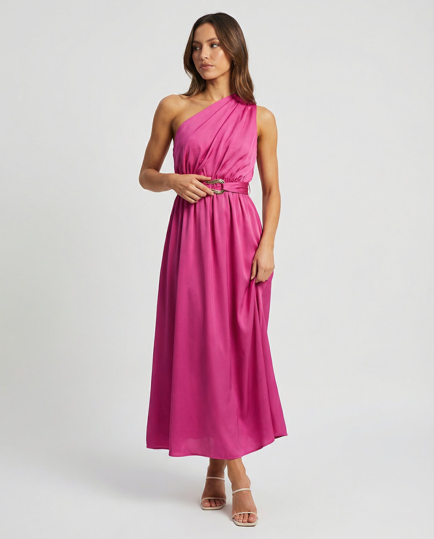 Elara Drape Midi Dress