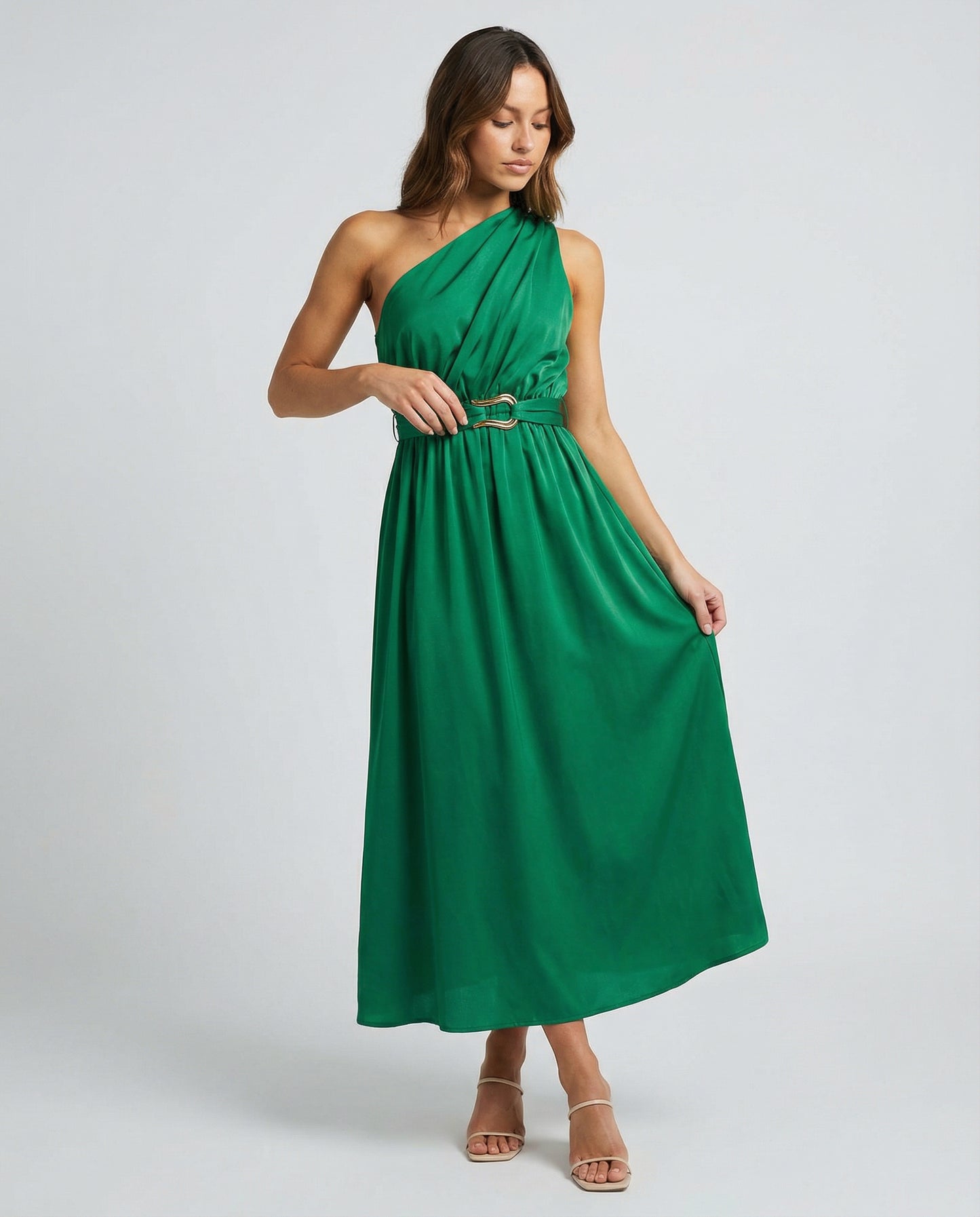 Elara Drape Midi Dress