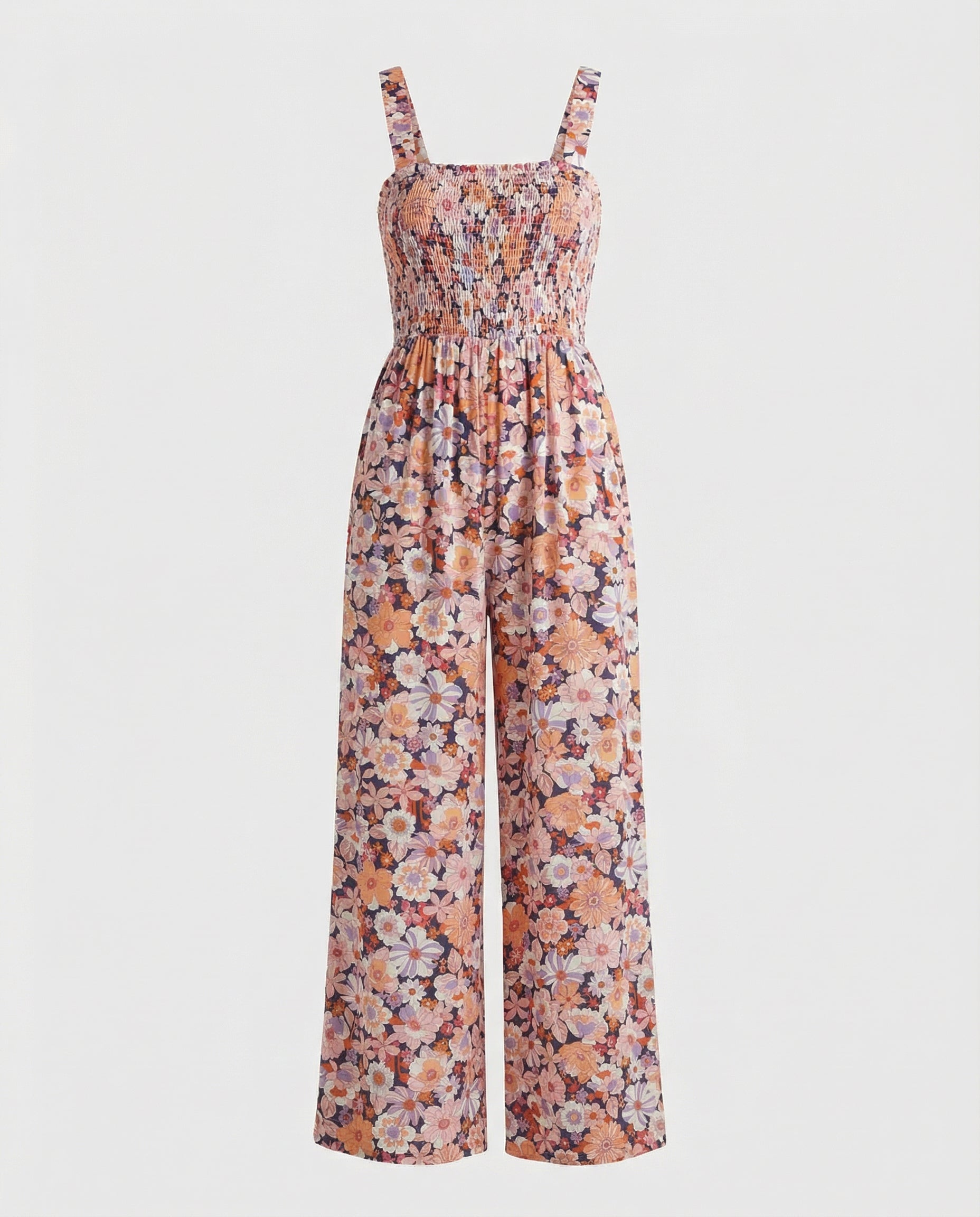 Harvest Bloom Smocked Jumpsuit