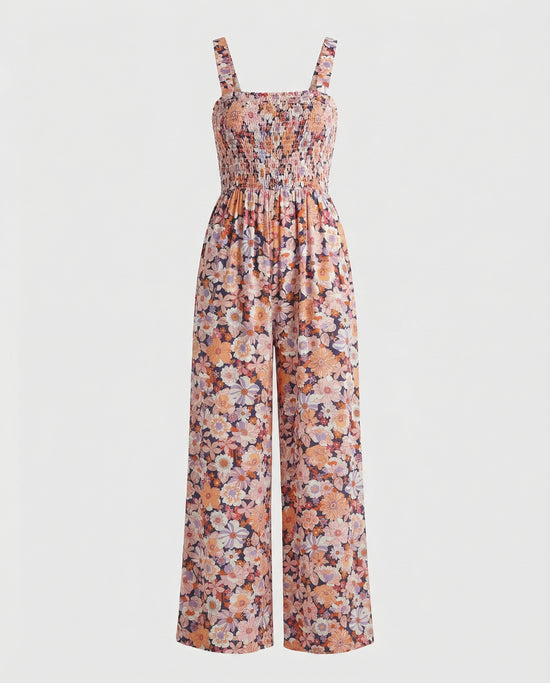 Harvest Bloom Smocked Jumpsuit