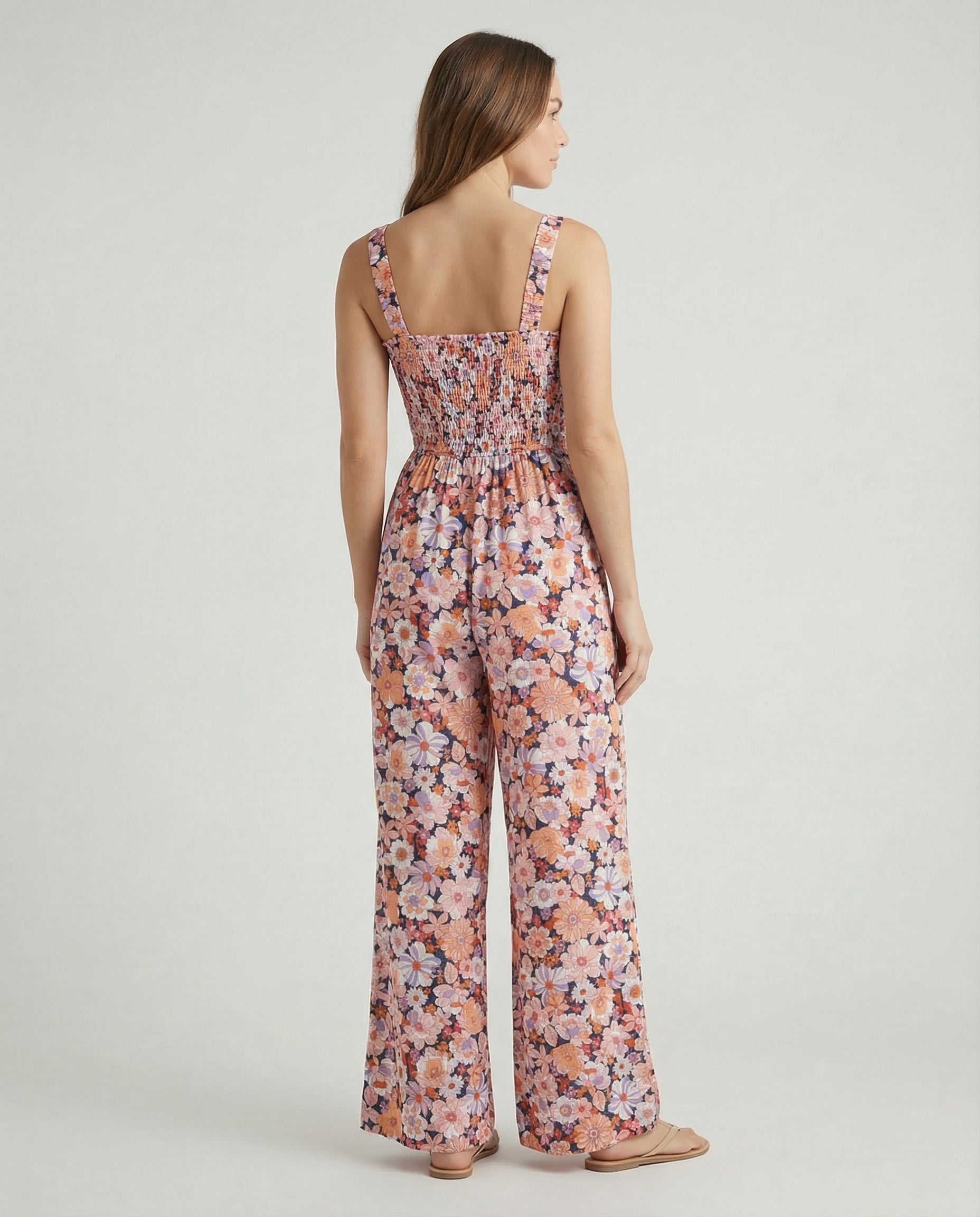 Harvest Bloom Smocked Jumpsuit