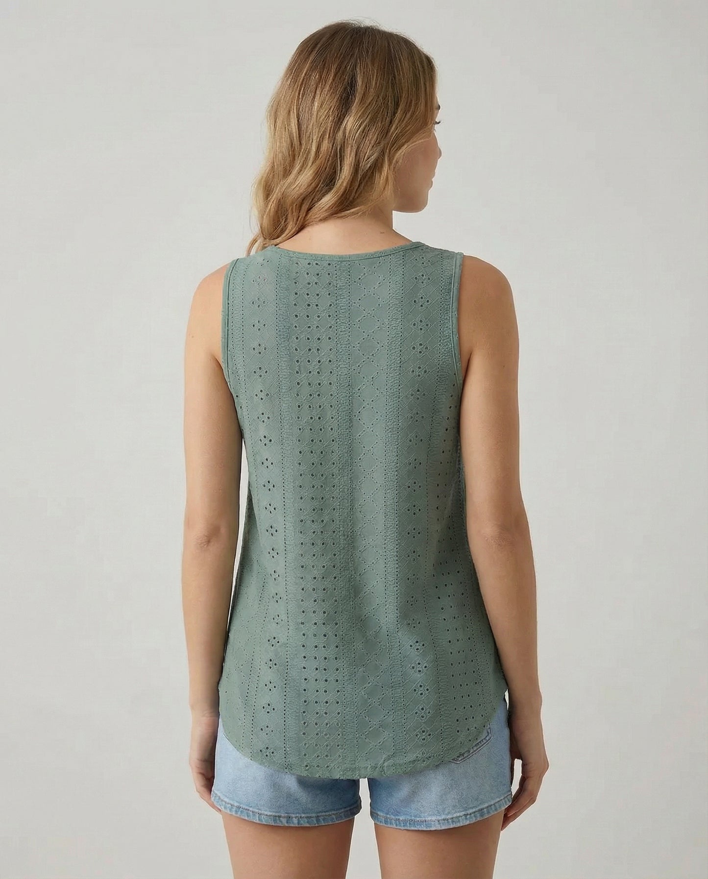 Isla Eyelet Scoop Tank