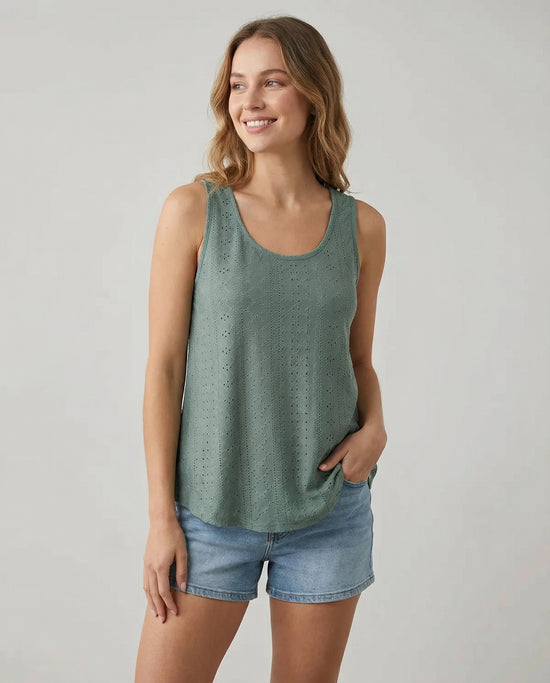 Isla Eyelet Scoop Tank