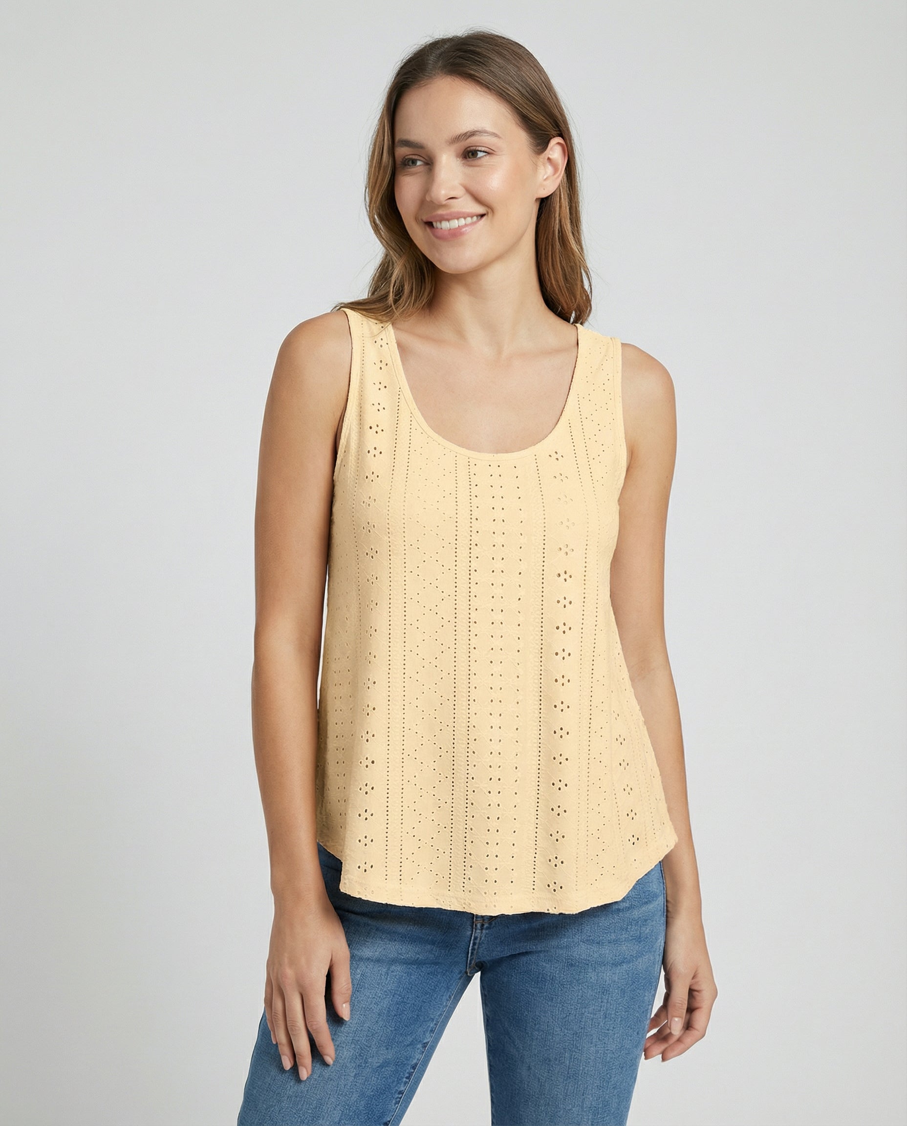 Isla Eyelet Scoop Tank