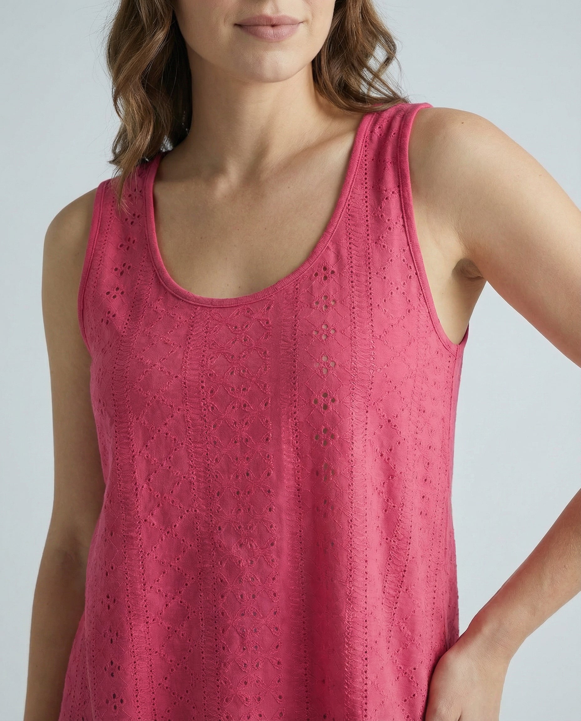 Isla Eyelet Scoop Tank