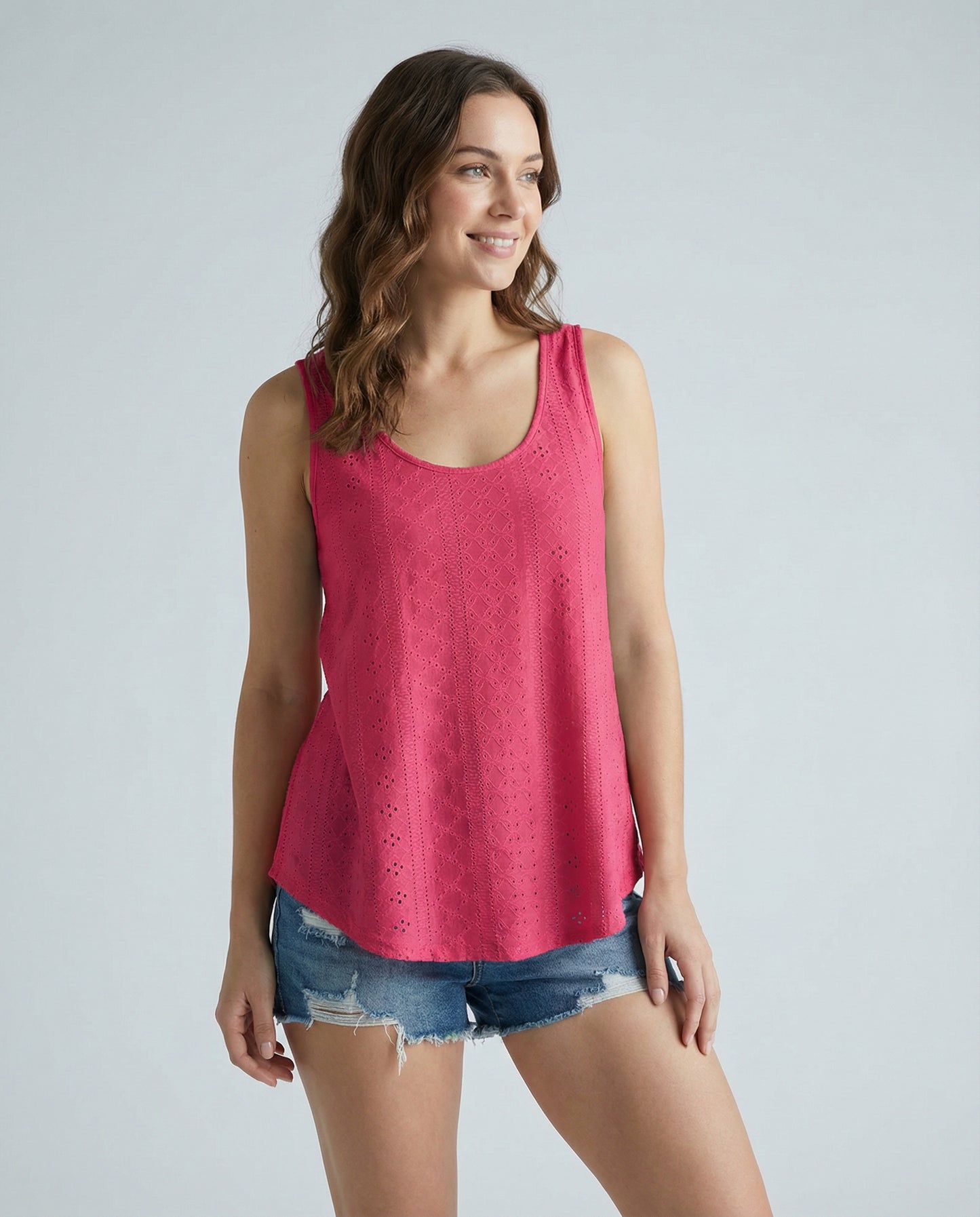 Isla Eyelet Scoop Tank