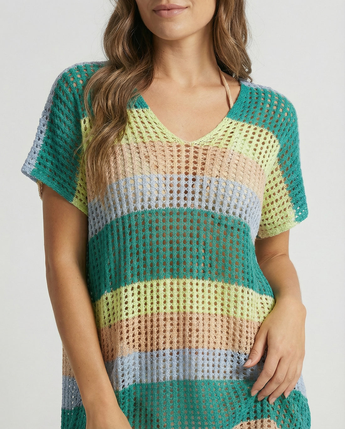 Laguna Tide Striped Knit Cover-Up