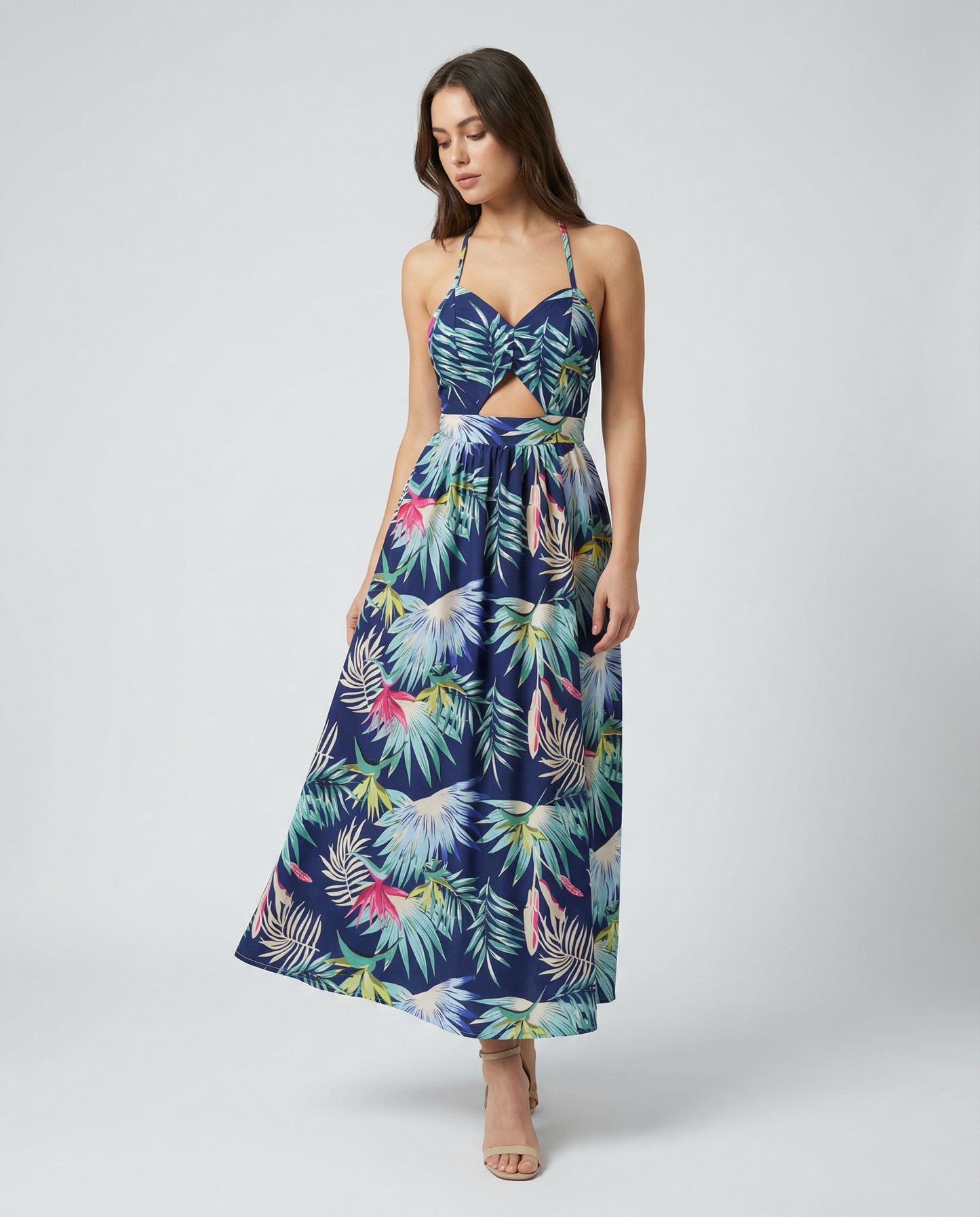 Maris Bloom Backless Maxi Dress