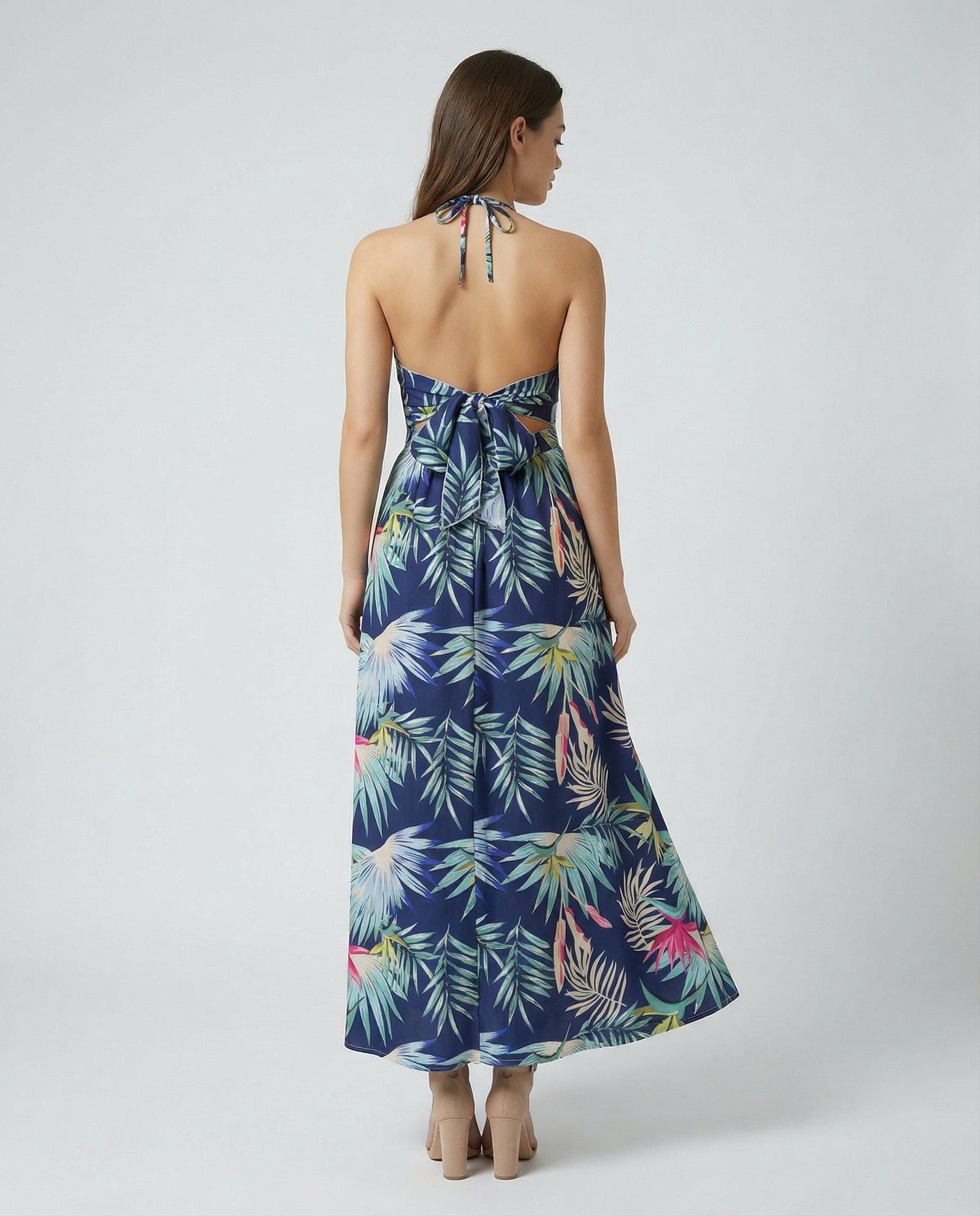 Maris Bloom Backless Maxi Dress