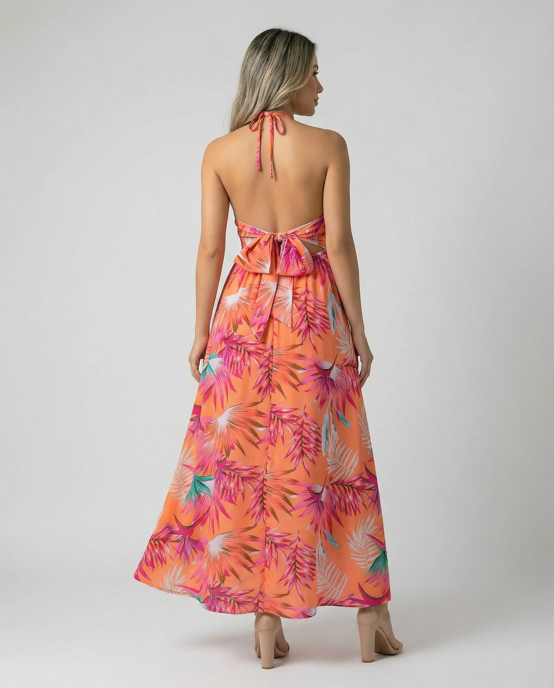 Maris Bloom Backless Maxi Dress