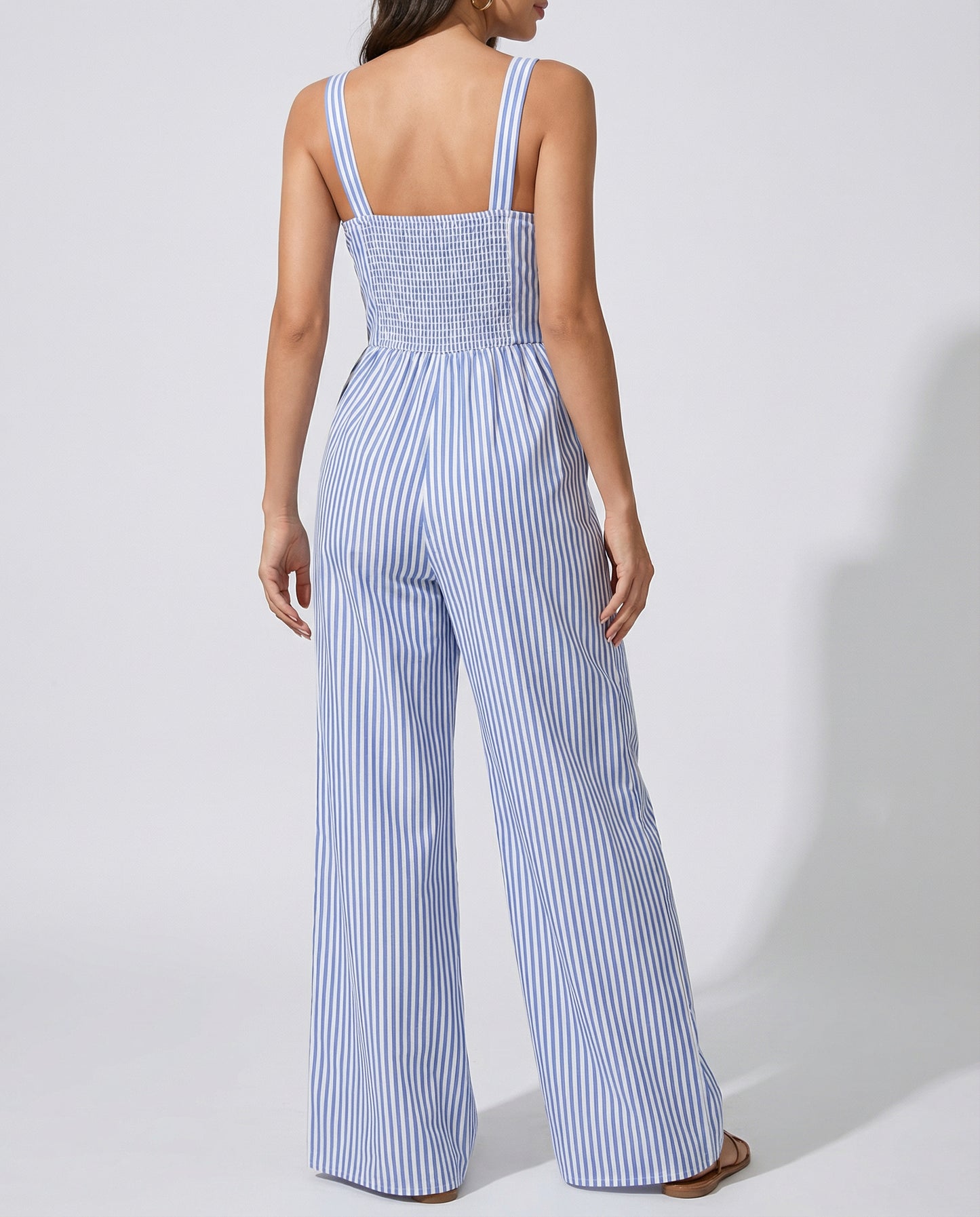 Maris Stripe Cutout Jumpsuit