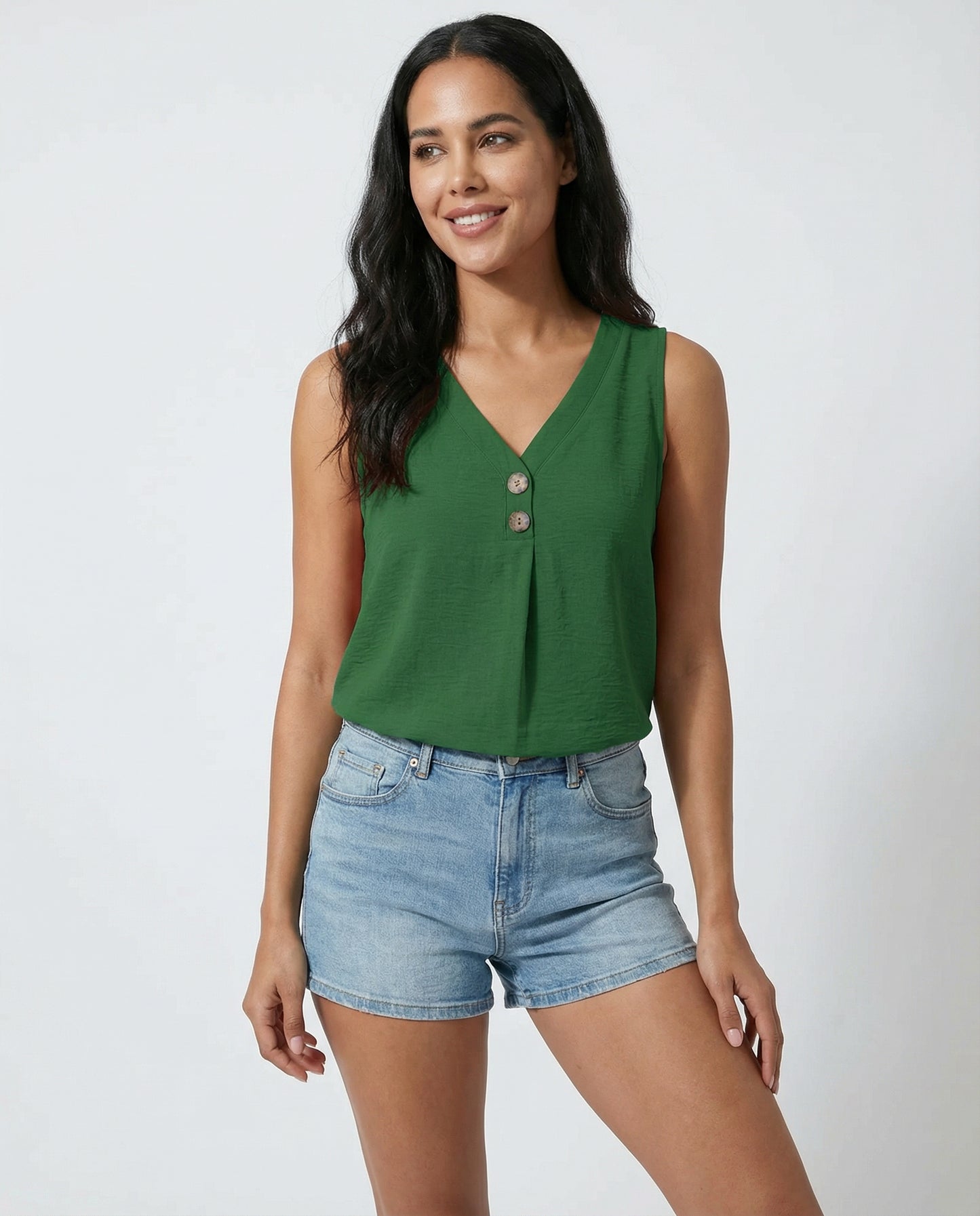 Marisol Curve V-Neck Tank