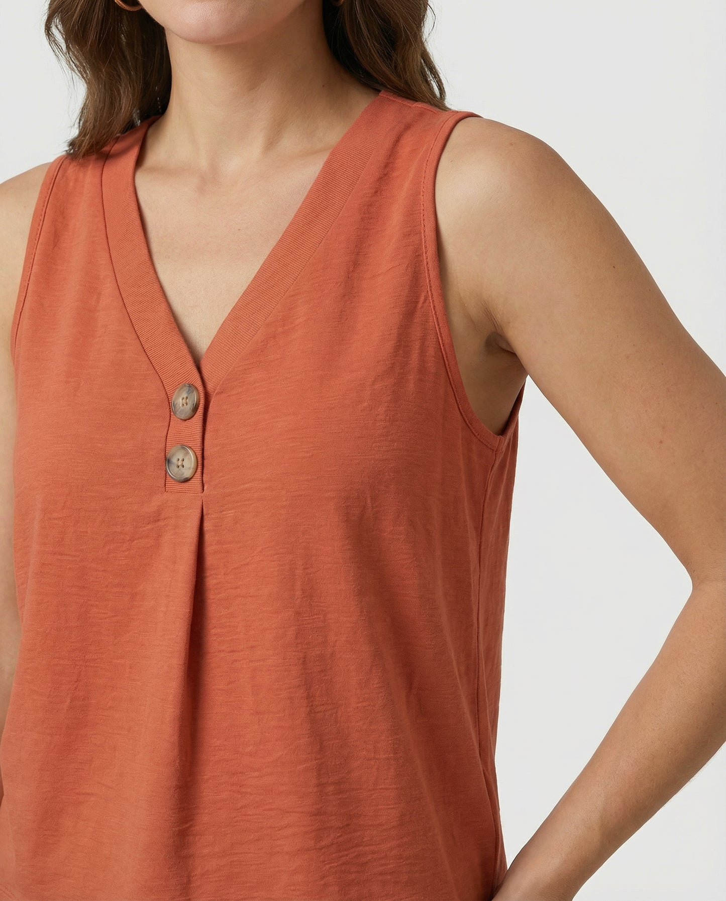 Marisol Curve V-Neck Tank