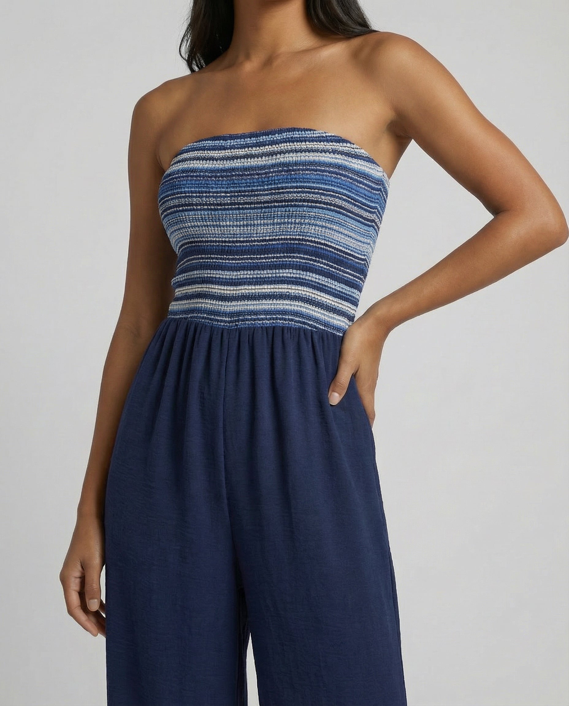 Midnight Tide Tube Jumpsuit