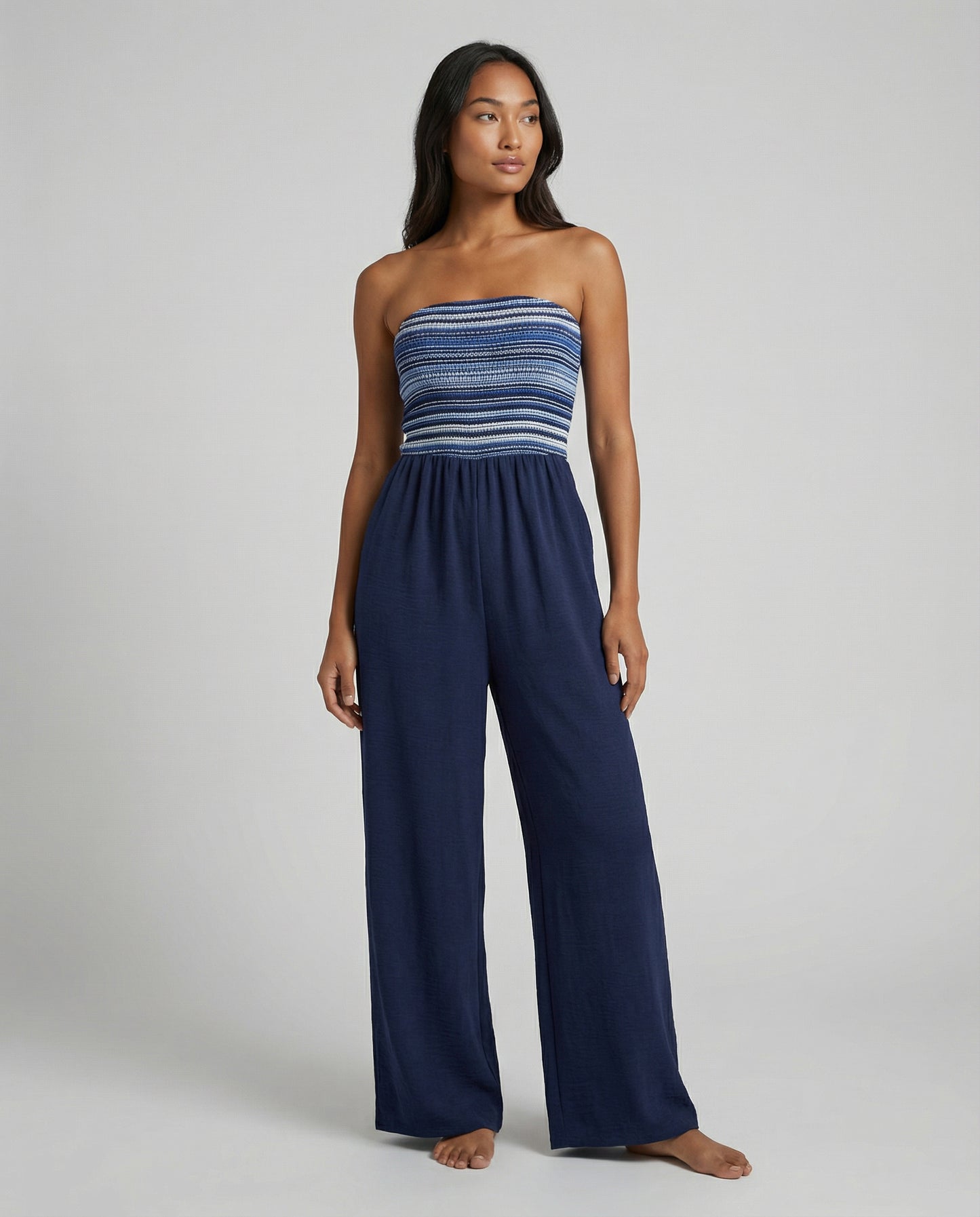 Midnight Tide Tube Jumpsuit