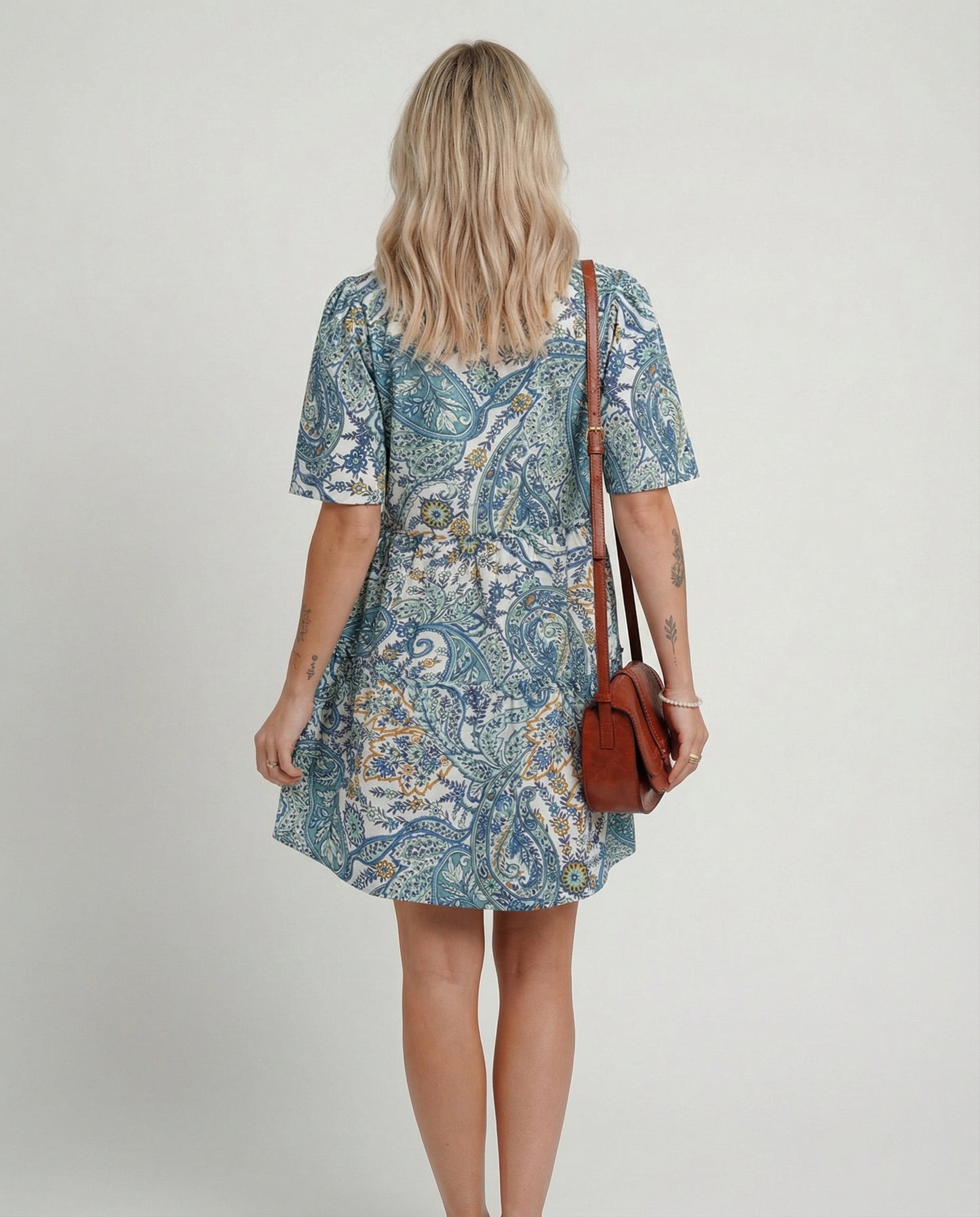 Paisley Floral Mini Dress