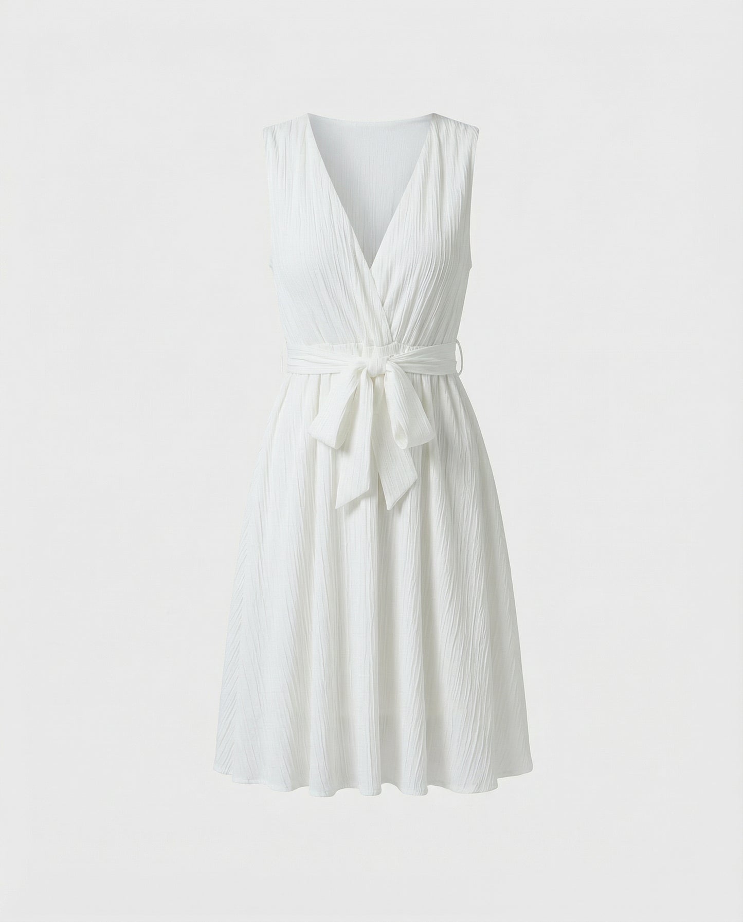 Seaside Grace Tie-Waist Dress