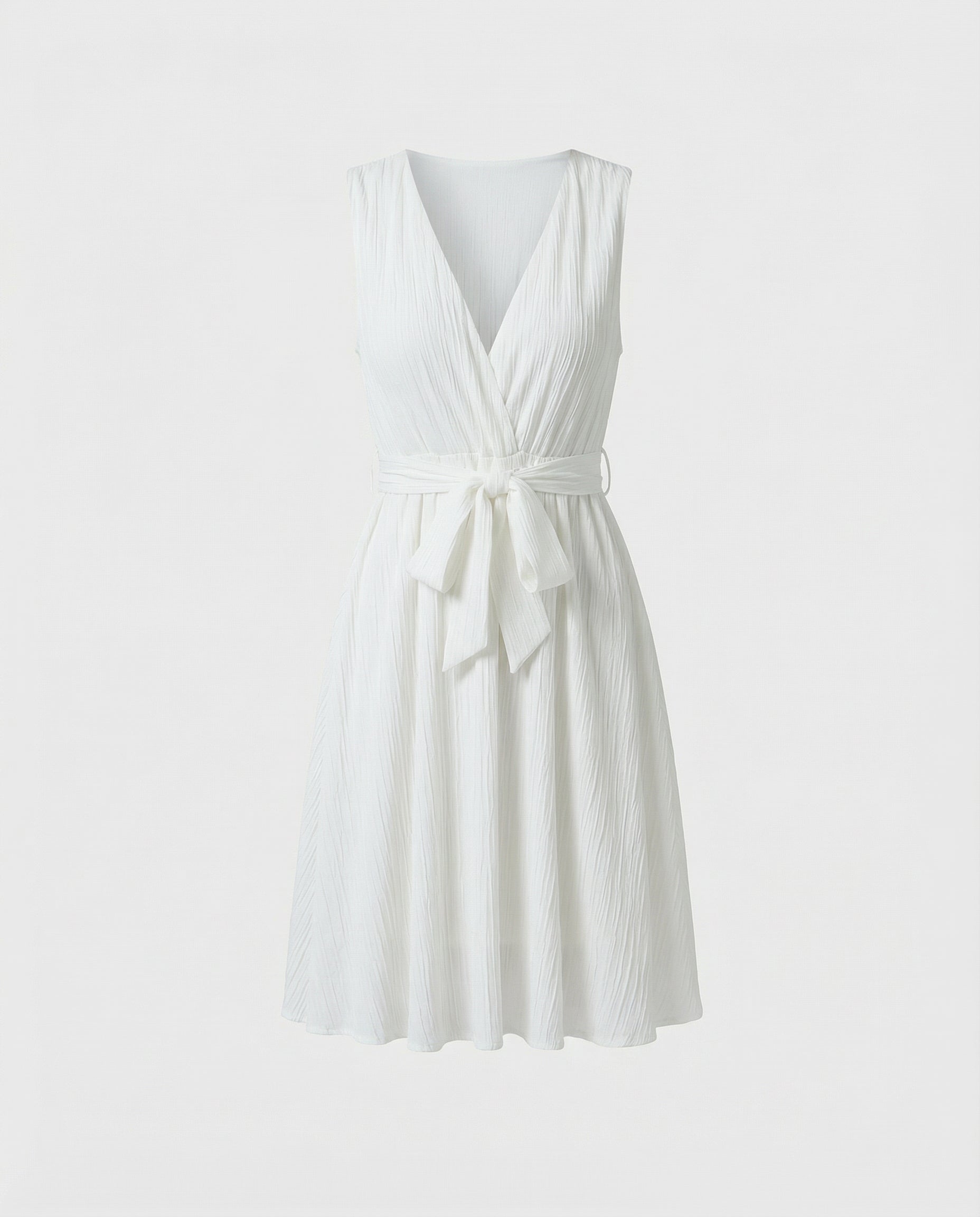 Seaside Grace Tie-Waist Dress
