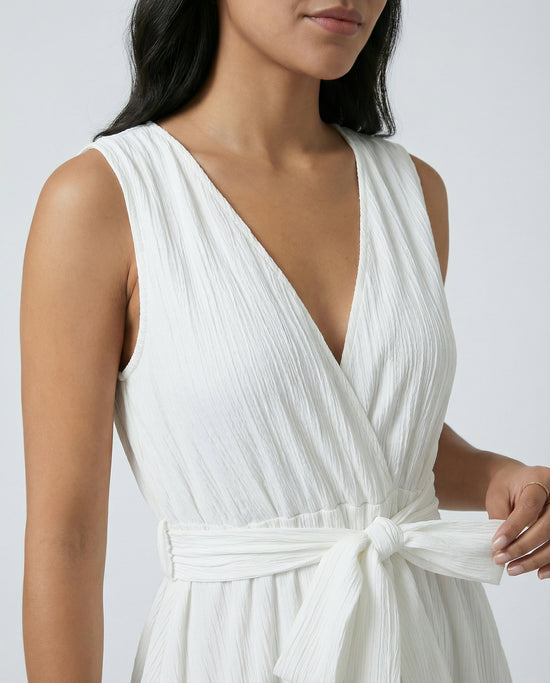 Seaside Grace Tie-Waist Dress