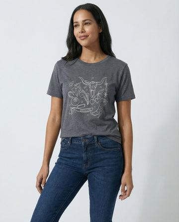 Western Graphic Crewneck Tee