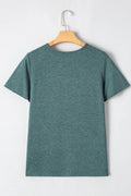 V - Neck Short Sleeve T-Shirt - CELIVINE