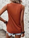 Breathable V - Neck Ribbed - Band Tank Top - CELIVINE