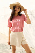 Simply Love Full Size ROCK & ROLL Short Sleeve T-Shirt - CELIVINE
