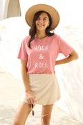 Simply Love Full Size ROCK & ROLL Short Sleeve T-Shirt - CELIVINE