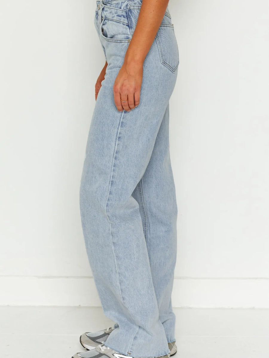 Wide Leg Jeans - CELIVINE