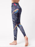 Graphic High Waist Active Leggings - CELIVINE