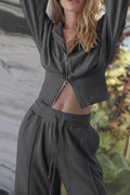 Zip - Up Hoodie and Pants Active Set - CELIVINE