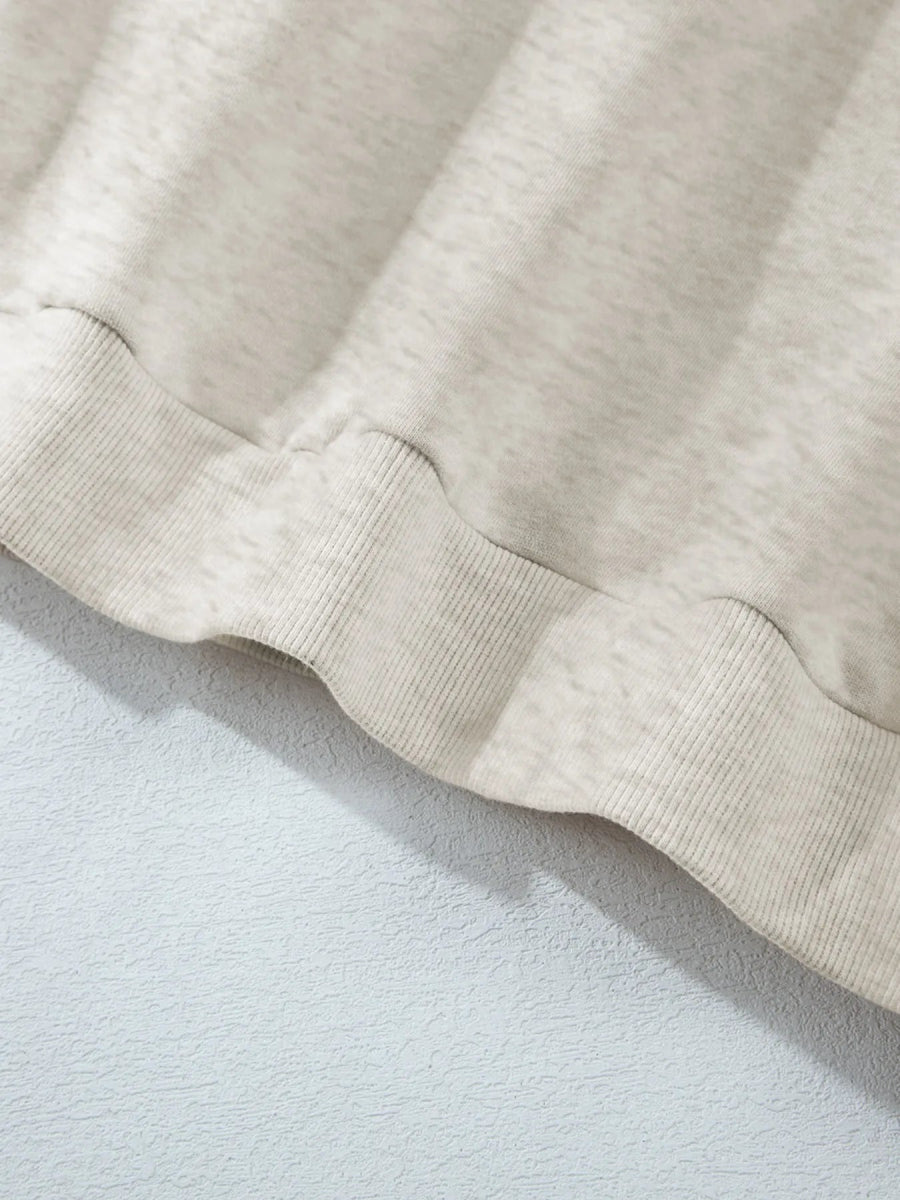 Collared Sweatshirt and High Waist Pants Active Set - CELIVINE