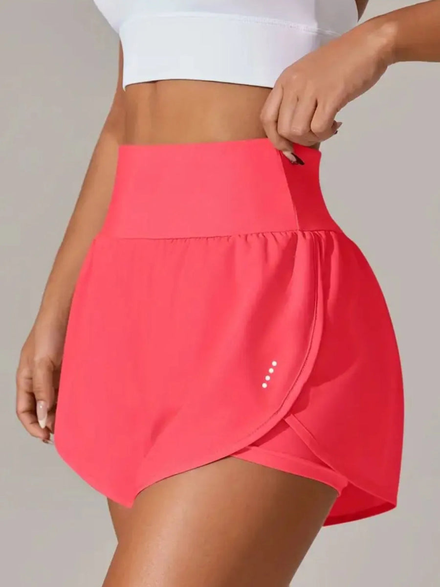 Pocketed High Waist Active Shorts - CELIVINE