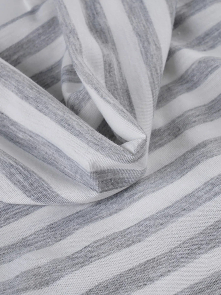 Striped Halter Neck Mini Dress - CELIVINE