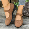 Round Toe Mesh Slip - Ons - CELIVINE
