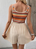 Wide Strap Casual Romper - CELIVINE