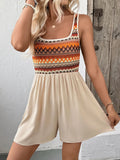 Wide Strap Casual Romper - CELIVINE