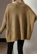 V - Neck Batwing Sleeve Sweater - CELIVINE