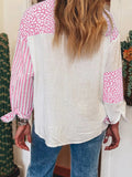Leopard Striped Western Casual Shirt - CELIVINE