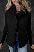 Pocketed Zip Up Vest Coat - CELIVINE
