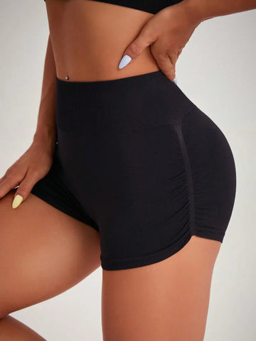 High Waist Active Shorts - CELIVINE
