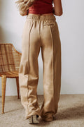Drawstring Wide Leg Pants with Pockets - CELIVINE